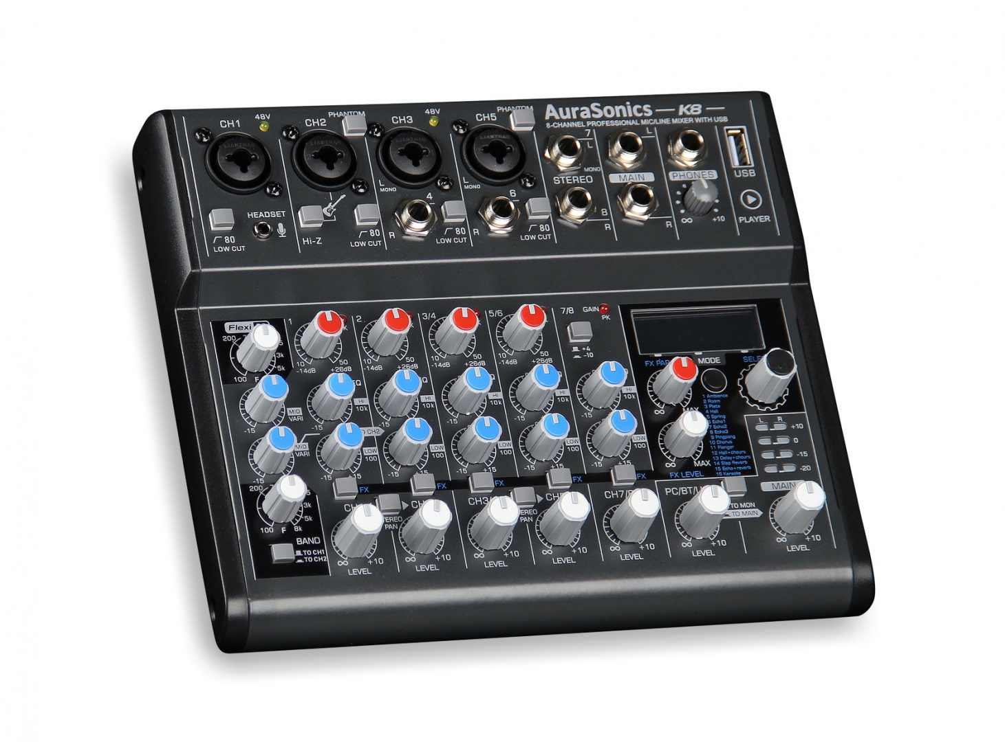 AuraSonics K8 компактный микшерный пульт в Оренбургской области