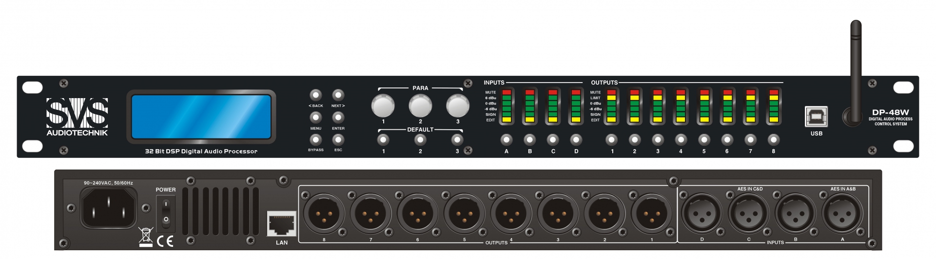 SVS Audiotechnik DP-48W Цифровой процессор: 4 входа 8 выходов в Оренбургской области